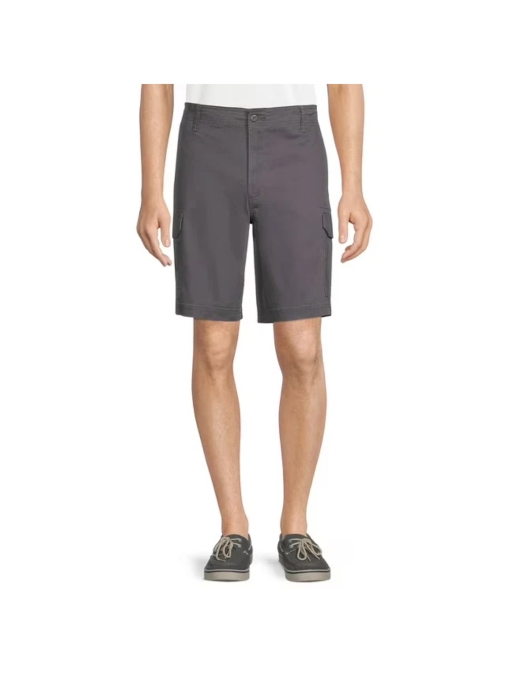 Men's Gray Cargo Shorts. 34 waist. 10 inch Inseam
